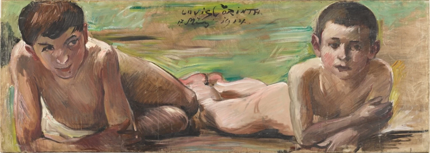 Due ragazzi sdraiati (1914)